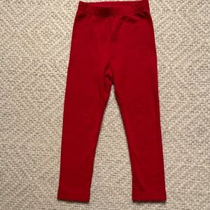 Vibrant Red Kids Leggings